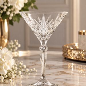 The Celeste Royale Crystal Martini Glasses